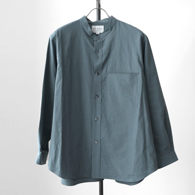 STILL BY HAND（スティルバイハンド）Cotton/Linen Band Collar Shirt