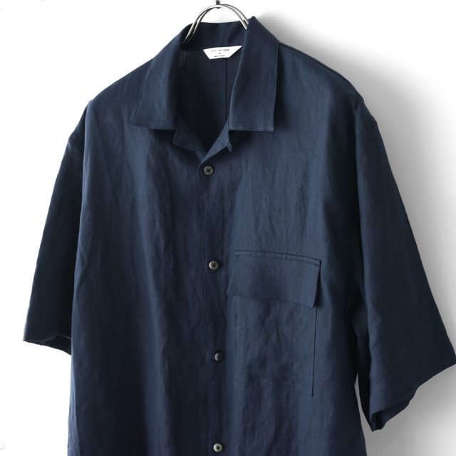 STILL BY HAND（スティルバイハンド）French Linen Open Collar Shirts